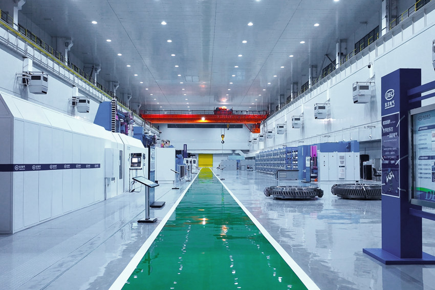 海内首个燃机智慧制造基地轮盘智能加工产线。于喜宝供图